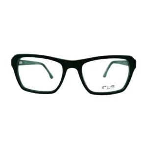 Matte Black Full Rimmed Rectangle Irus 2065 C3 Eyeglass – SMEG2