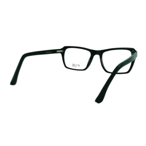 Irus Matte Black Rectangle Eyeglass