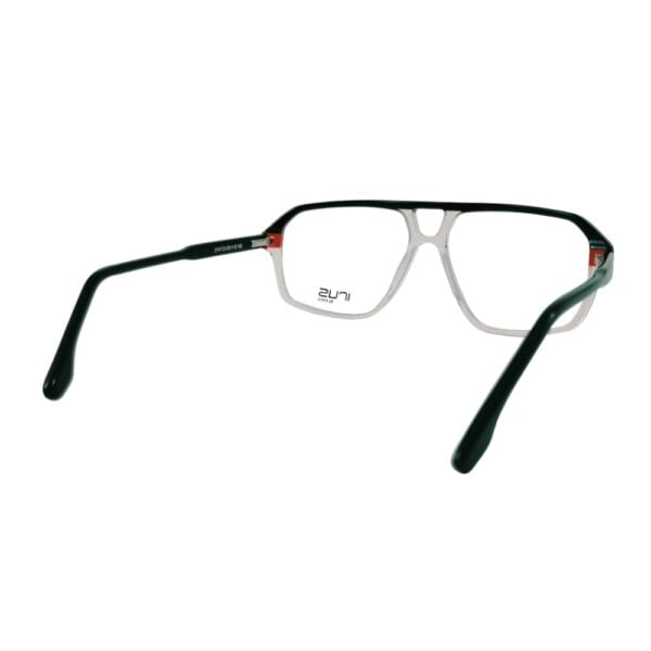 Irus Black Transparent Rectangle Eyeglass